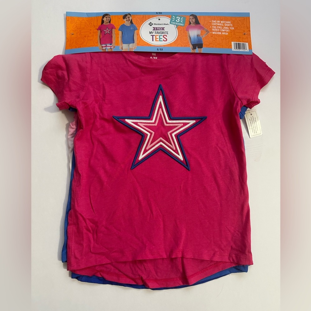 NWT size 6 three pack members mark tees
